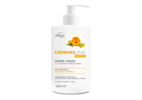 Vebix Dermoline sapone liquido lenitivo alla calendula 500ml