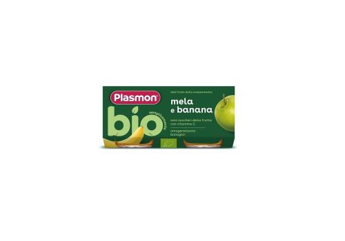 Plasmon Bio banana mela omogeneizato 2 x 80 grammi