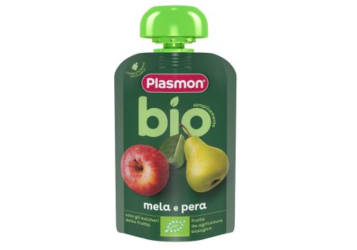 Plasmon Bio Pouches mela pera 100 grammi