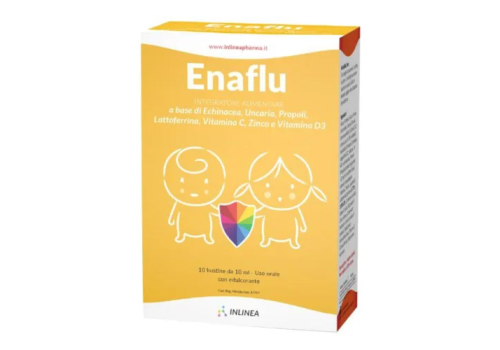Enaflu integratore per il sistema immunitario e respiratorio 10 bustine x 10ml