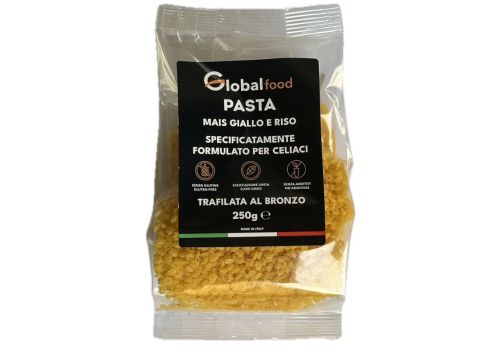 Global food stelline mais giallo e riso pasta senza glutine 250 grammi