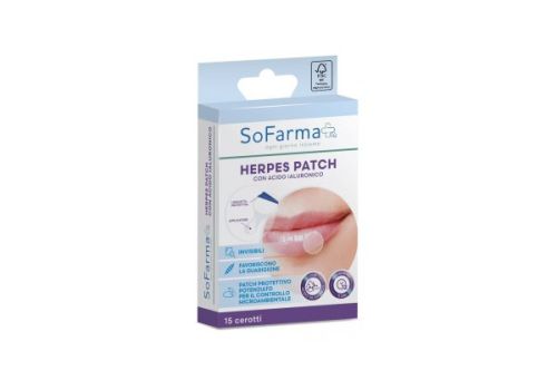 Sofarma+ Herpes Patch con acido ialuronico 15 pezzi