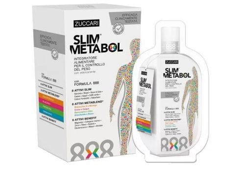 Slim Metabol integratore per il metabolismo e il controllo del peso 12 buste da 37ml