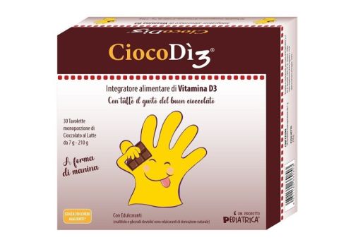 CiocoDì3 inegratore di vitamina D gusto cioccolato 30 tavolette
