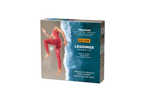 Guam Leggings Power Fit in Fibromar anticellulite colore rosso rubino taglia L/XL