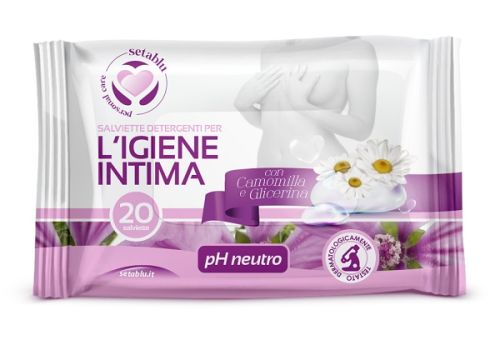 Setablu salviettine intime detergenti e delicate 20 pezzi