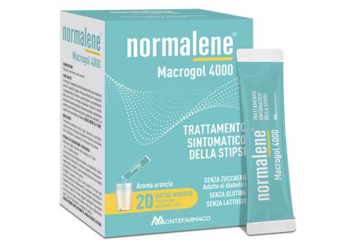 Normalene Macrogol 4000 trattamento sintomatico della stipsi 20 bustine