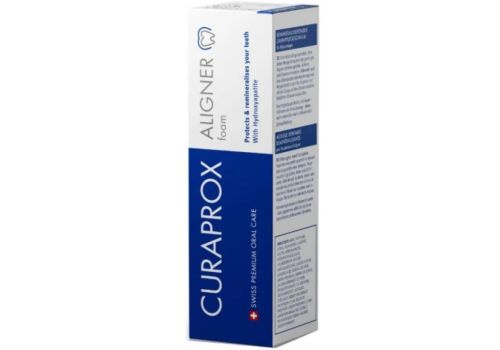 Curaprox Aligner Foam detergente per pulizia di bite e apparecchi ortodontici trasparenti 40ml