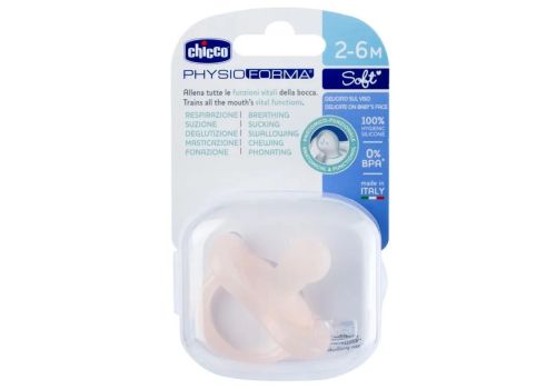 Chicco Physioforma succhietto in silicone 2-6 mesi rosa 1 pezzo