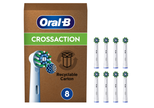 Oral-b power refill cross action testine di ricambio 8 pezzi