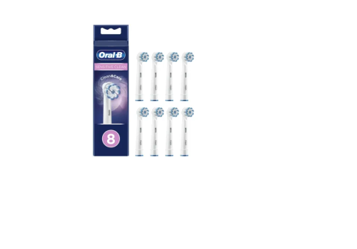 Oral-b power refill sensitive clean testine di ricambio 8 pezzi
