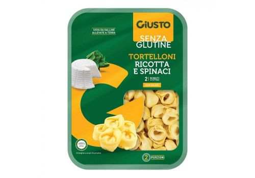 Giusto senza glutine tortelloni ricotta e spinaci 250 grammi