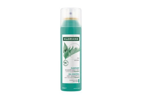Klorane purificante shampoo secco all'ortica e vitamina E capelli grassi 150ml