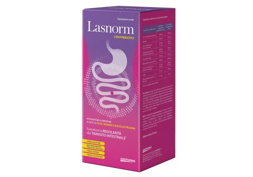 Lasnorm soluzione orale integratore per la regolarità del transito intestinale 220ml
