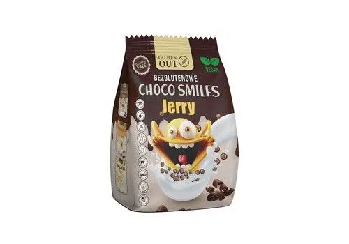 Gluten Out Choco Smiles Jerry cereali al cioccolato senza glutine 375 grammi