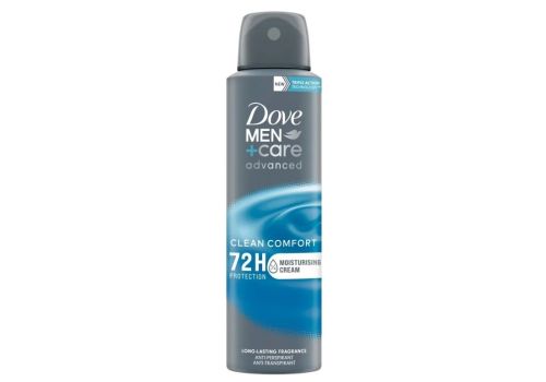 Dove Men Care Advanced Clean Comfort deodorante spray 72h di protezione 150ml