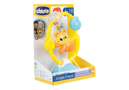 Chicco amico giungla gioco per bambini con sonaglino