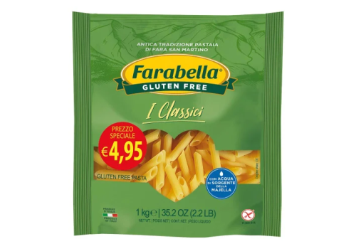 Farabella penne rigate pasta senza glutine 1kg