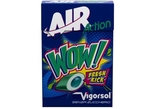 Air Action Vigorsol Wow! Fresh Kick chewing gum senza zucchero 25 grammi