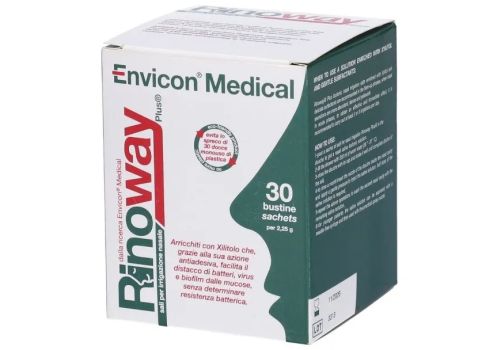 Rinoway plus sali isotonici con xilitolo per doccia nasale 30 bustine