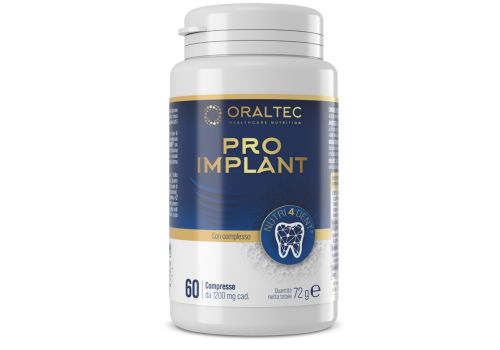 Oraltec Pro Implant integratore per ossa e denti normali 60 compresse