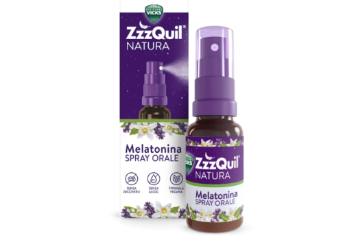 Vicks zzzquil natura melatonina spray orale integratore per il sonno 30ml