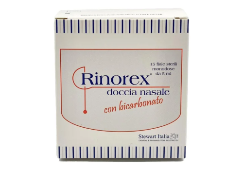 Rinorex Doccia Nasale con bicarbonato 15 fiale sterili monodose 5ml