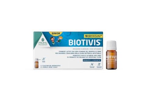 Biotivis Junior integratore per bambini a base di fermenti lattici 12 flaconcini
