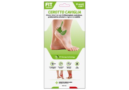 Fit Therapy cerotto caviglia per infiammazione e dolori articolari 10 pezzi