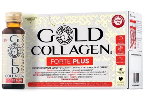 Gold Collagen Forte Plus integratore liquido per pelle unghie e capelli 10 flaconcini da 50ml