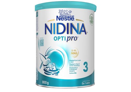 Nidina Optipro 3 latte di crescita in polvere 800 grammi 