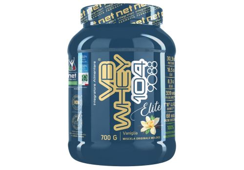 VB Whey 104 Elite integratore di proteine isolate e idrolizzate gusto vaniglia 700 grammi
