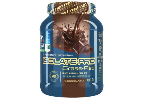 Isolate-Pro Grass-Fed integratore di proteine isolate gusto cioccolato polvere orale 700 grammi
