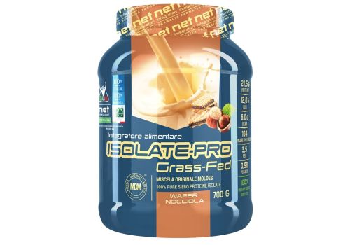 Isolate-Pro Grass-Fed integratore di proteine isolate gusto wafer nocciola polvere orale 700 grammi