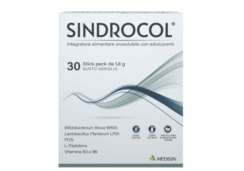 Sindrocol integratore per il benessere gastro-intestinale 30 stick pack orosolubili