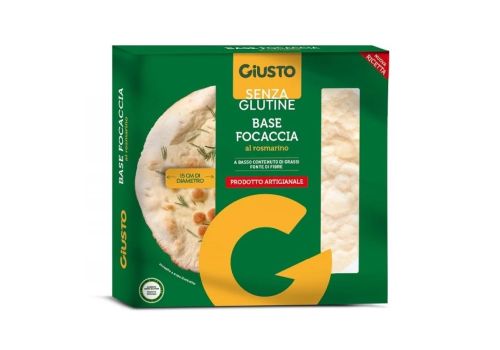 Giusto Senza Glutine base focaccia al rosmarino 130 grammi