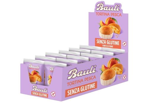 Bauli senza glutine tortino pesca 12 pezzi