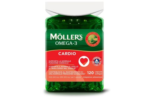 Möller's Omega-3 Cardio integratore per la funzione cardiaca e per la pressione 120 capsule softgel