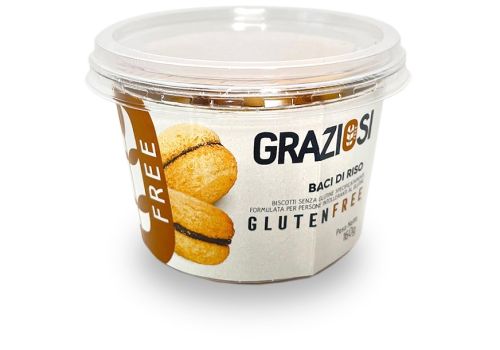 Graziosi baci di riso biscotti leggeri senza glutine 130 grammi