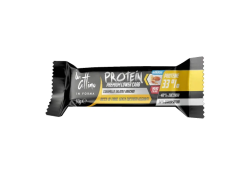 Protein bar 33%  barretta proteica al caramello per sportivi 50 grammi