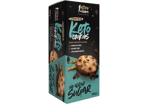 Keto cookies classic dark biscotti al cioccolato fondente a basso contenuto di carboidrati 50 grammi