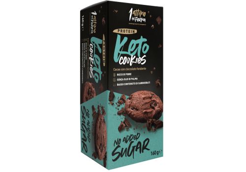 Keto cookies cocoa dark biscotti al cacao a basso contenuto di carboidrati 50 grammi