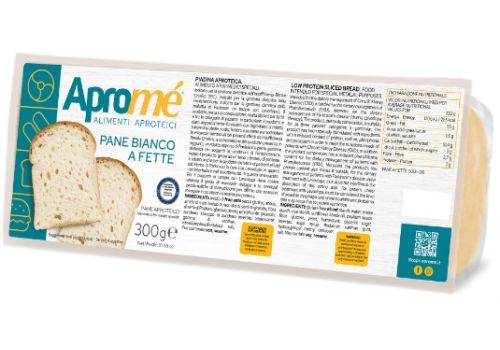 Apromé alimenti proteici pane bianco a fette 300 grammi