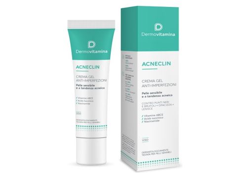 Dermovitamina Acneclin gel viso per pelle grassa e/o a tendenza acneica 40ml