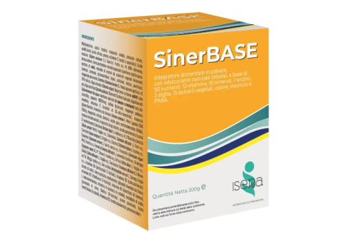 Sinerbase integratore di vitamine e minerali con estratti vegetali polvere solubile per uso orale 300 grammi