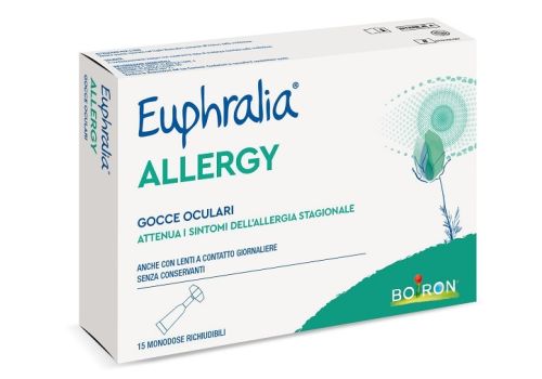 Euphralia Allergy gocce oculari per attenuare i sintomi dell'allergia stagionale 15 monodose richiudibili da 0,5ml