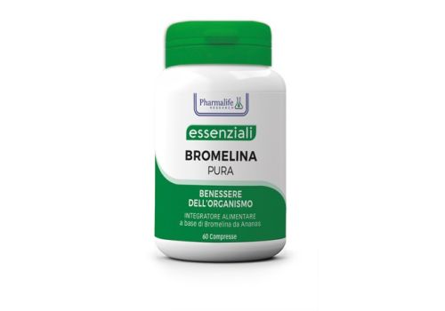 Essenziali Bromelina Pura integratore per digestione drenaggio e microcircolo 60 compresse