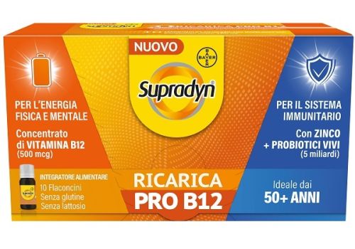 Supradyn ricarica pro B12 integratore di vitamina 10 flaconcini 
