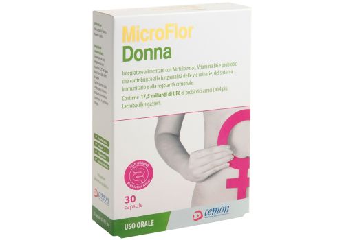 Microflor Donna integratore di probiotici per il benessere femminile 30 capsule