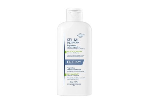 Ducray Kelual Squanorm shampoo trattante regolatore forfora grassa 200ml